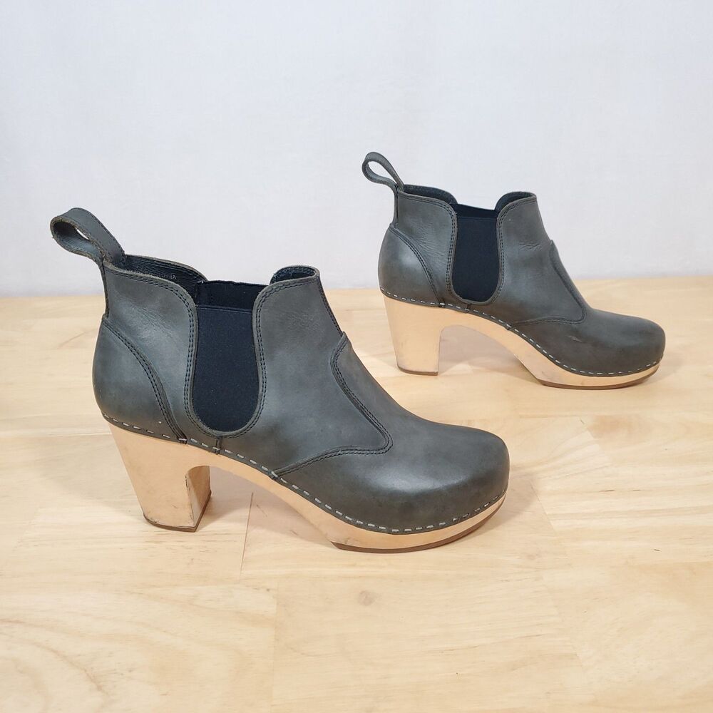 Swedish HASBEENS Women's Sz 10 EU 40 Classic Chelsea Boots Ankle Booties Leather